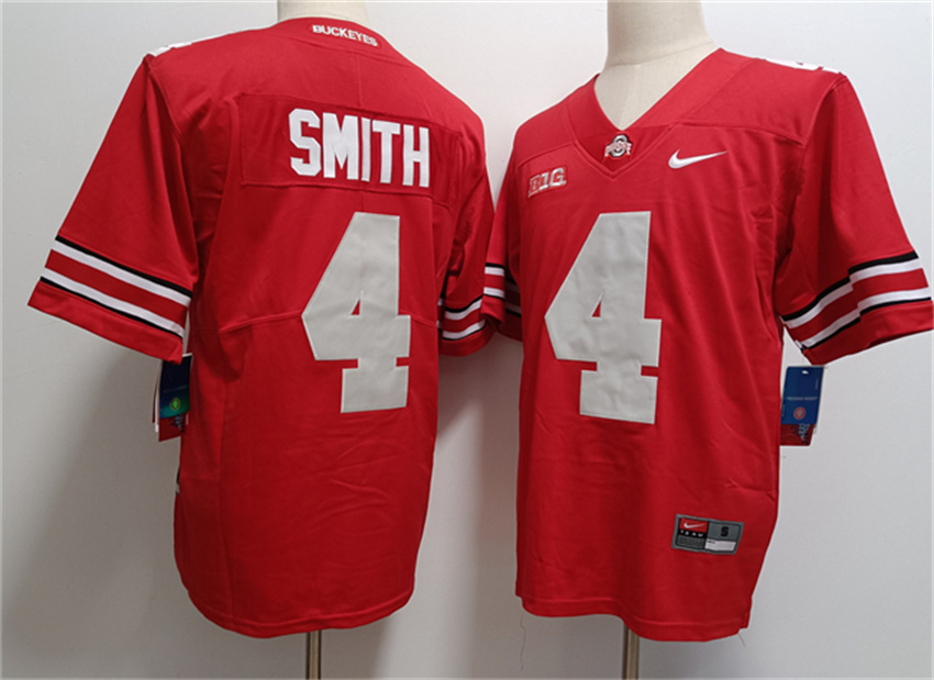 Youth Red Ohio State Buckeyes #4 Jeremiah Smith 2023 F.U.S.E. Limited Stitched Jersey